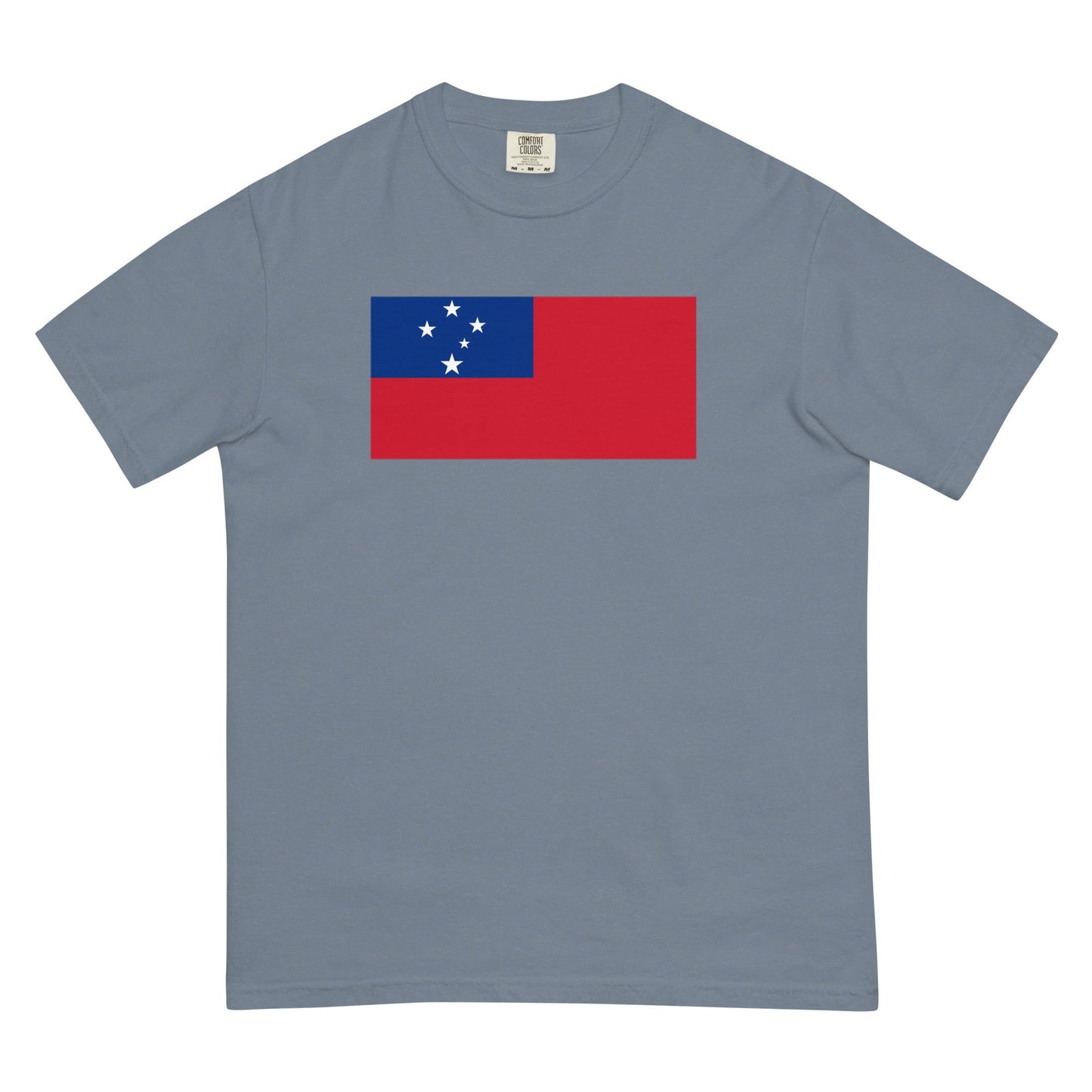 Flag tee representing Samoa in true navy, large