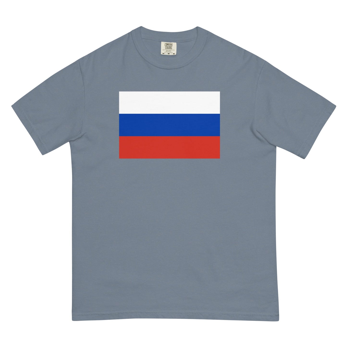 Flag tee representing Russia in true navy, 3X large