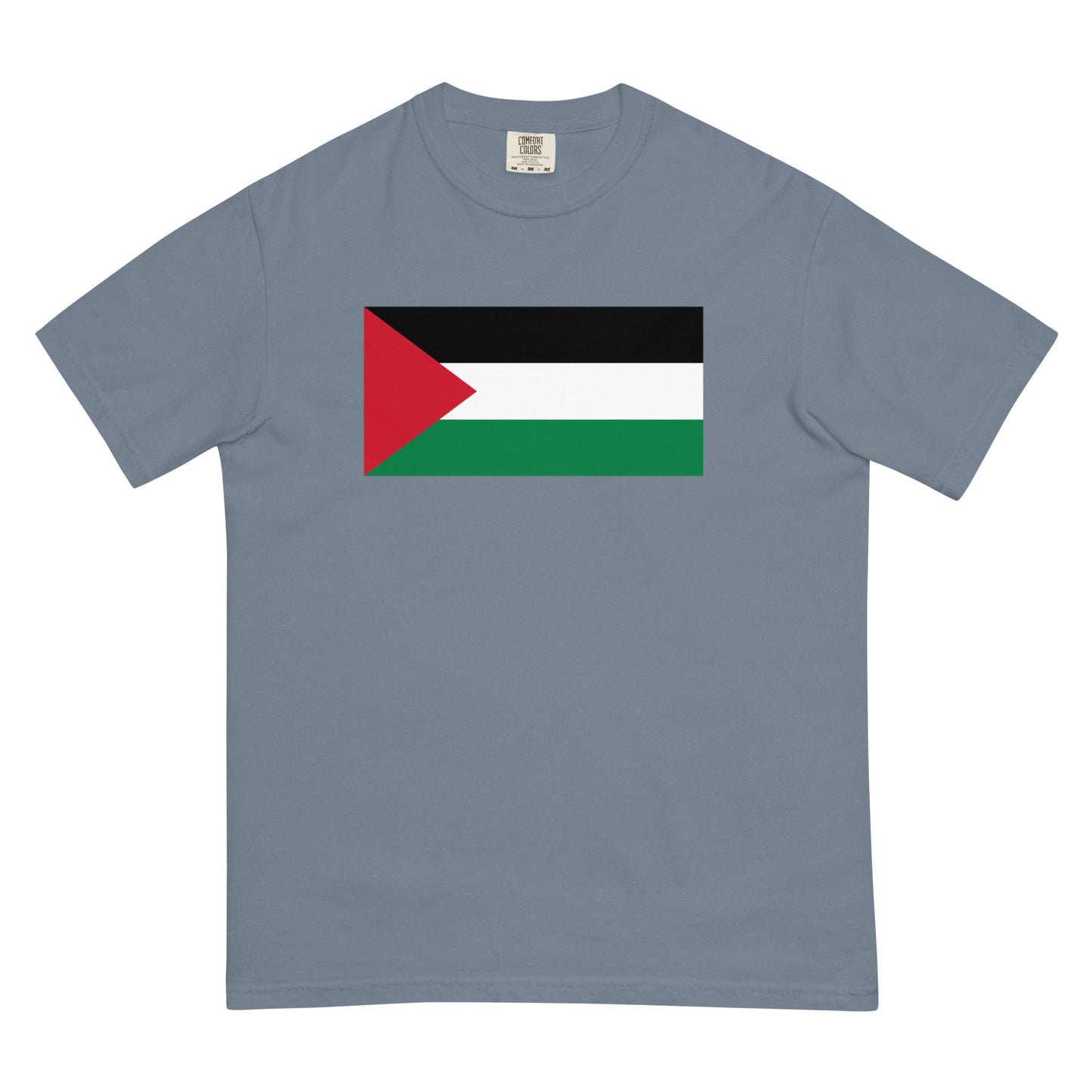 Palestine pride shirt in true navy – unisex, small