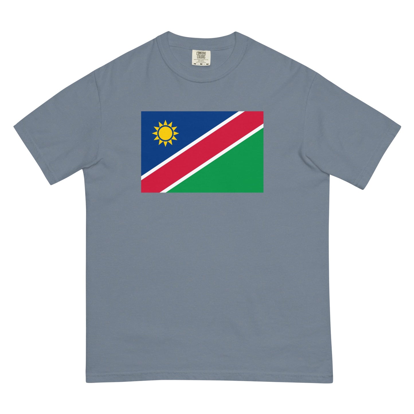 true navy shirt with Namibia flag design, 4X large