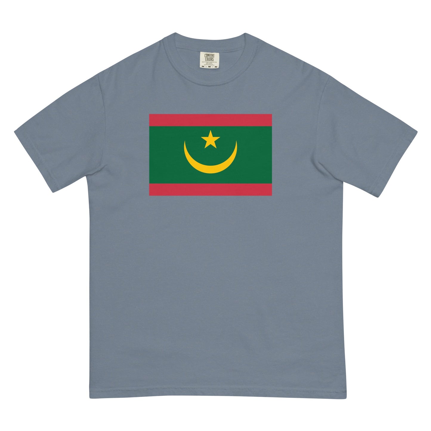 brick shirt with Mauritania flag design, extra large