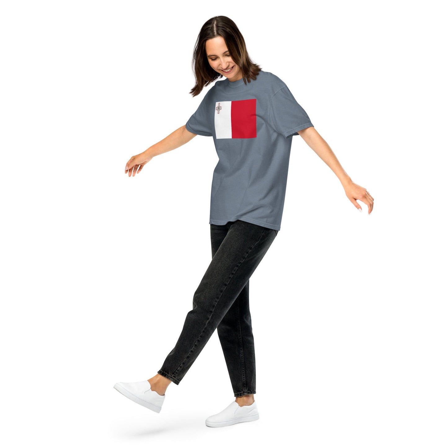 Malta pride shirt in black – unisex, 3X large