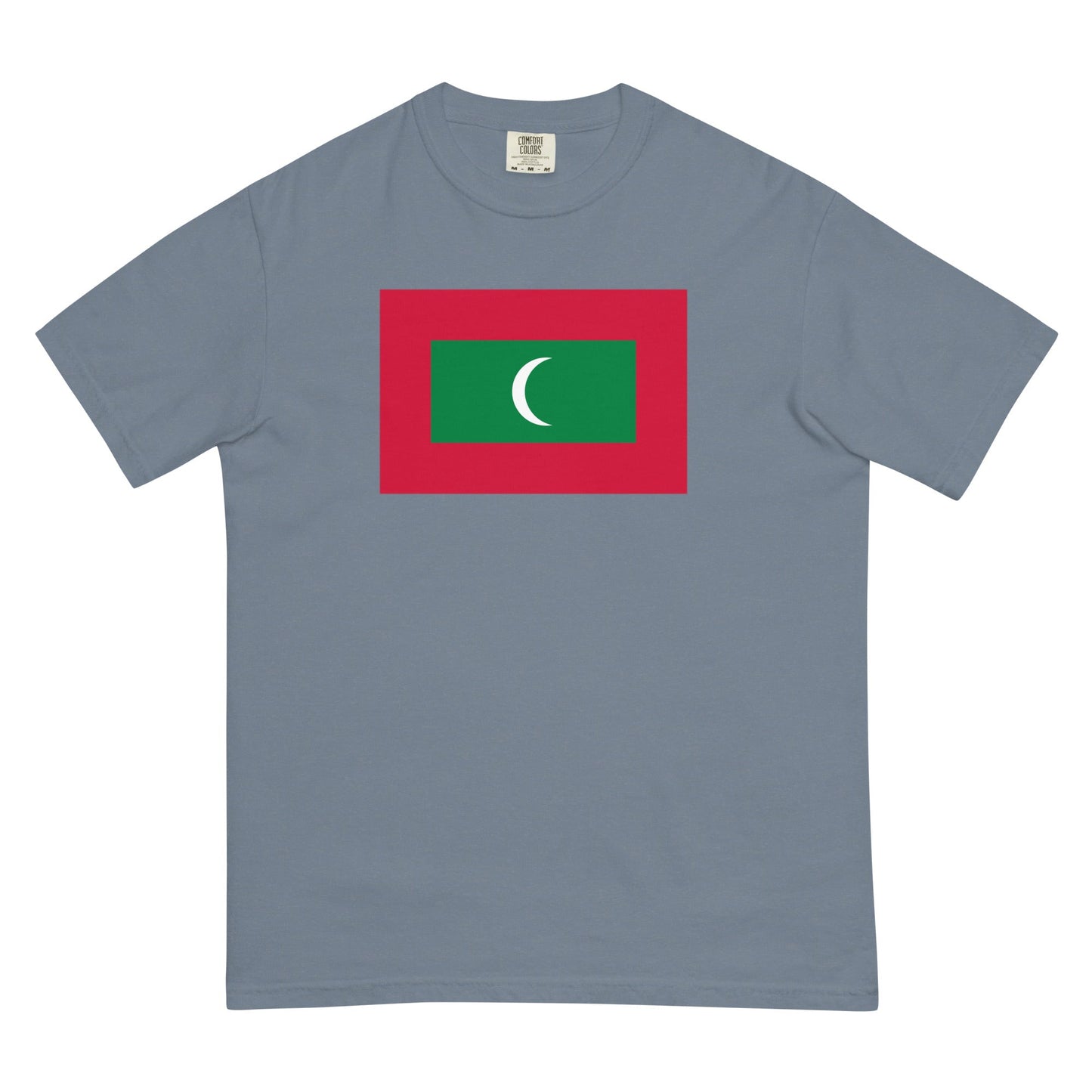Flag tee representing Maldives in brick, large