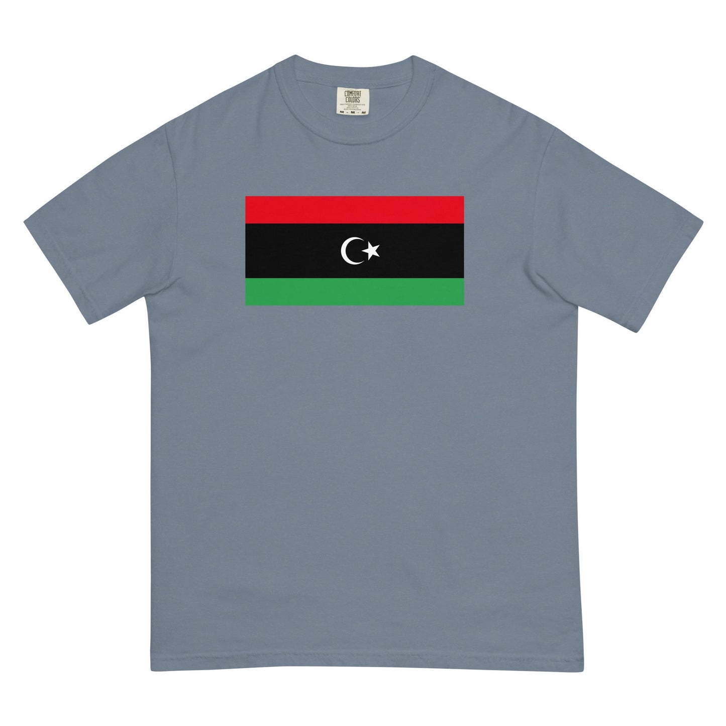 Libya flag shirt in brick, size 3X large