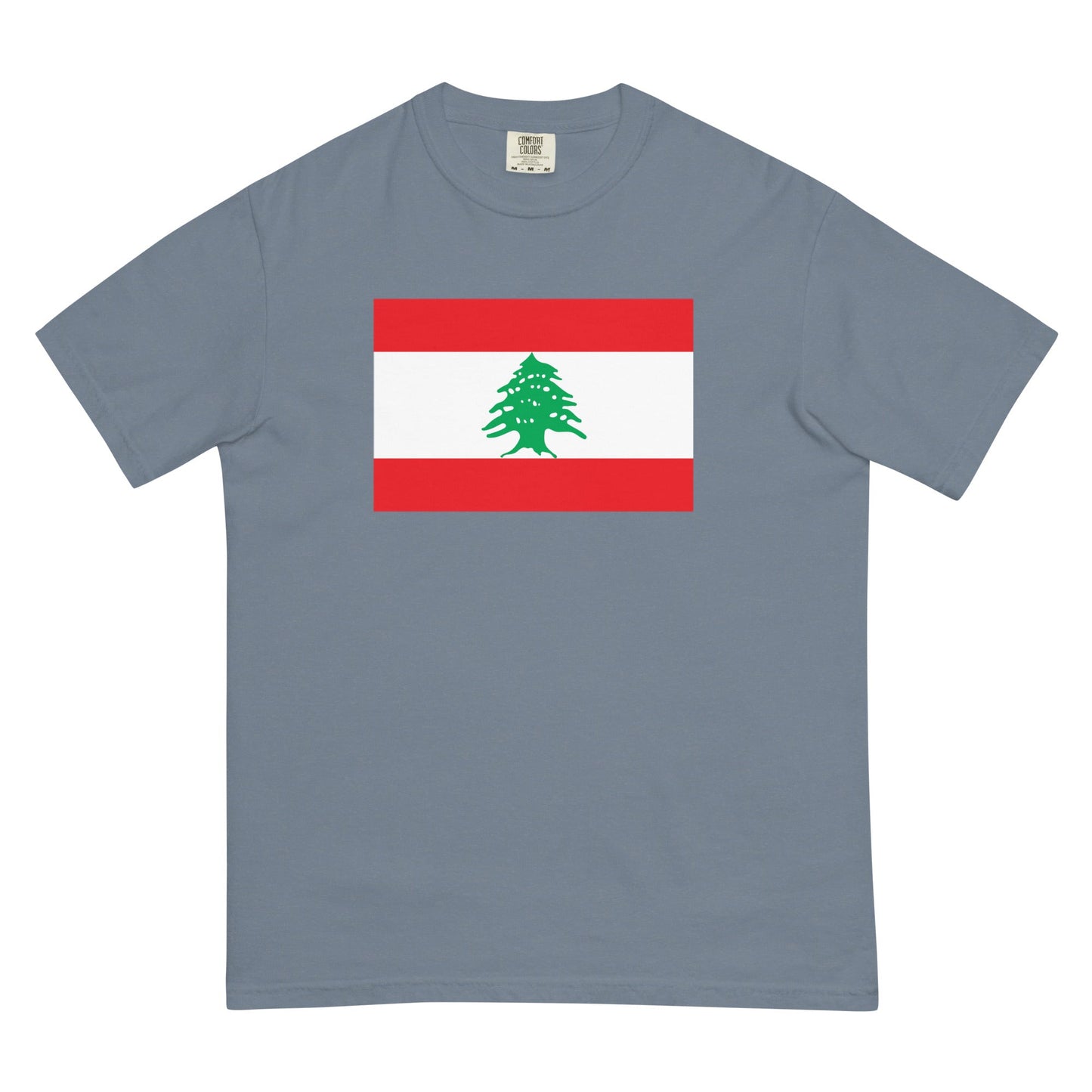 Flag tee representing Lebanon in hemp, 4X large