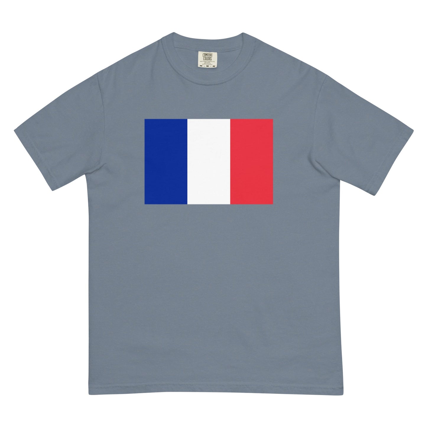 Flag tee representing France 1 in berry, 3X large