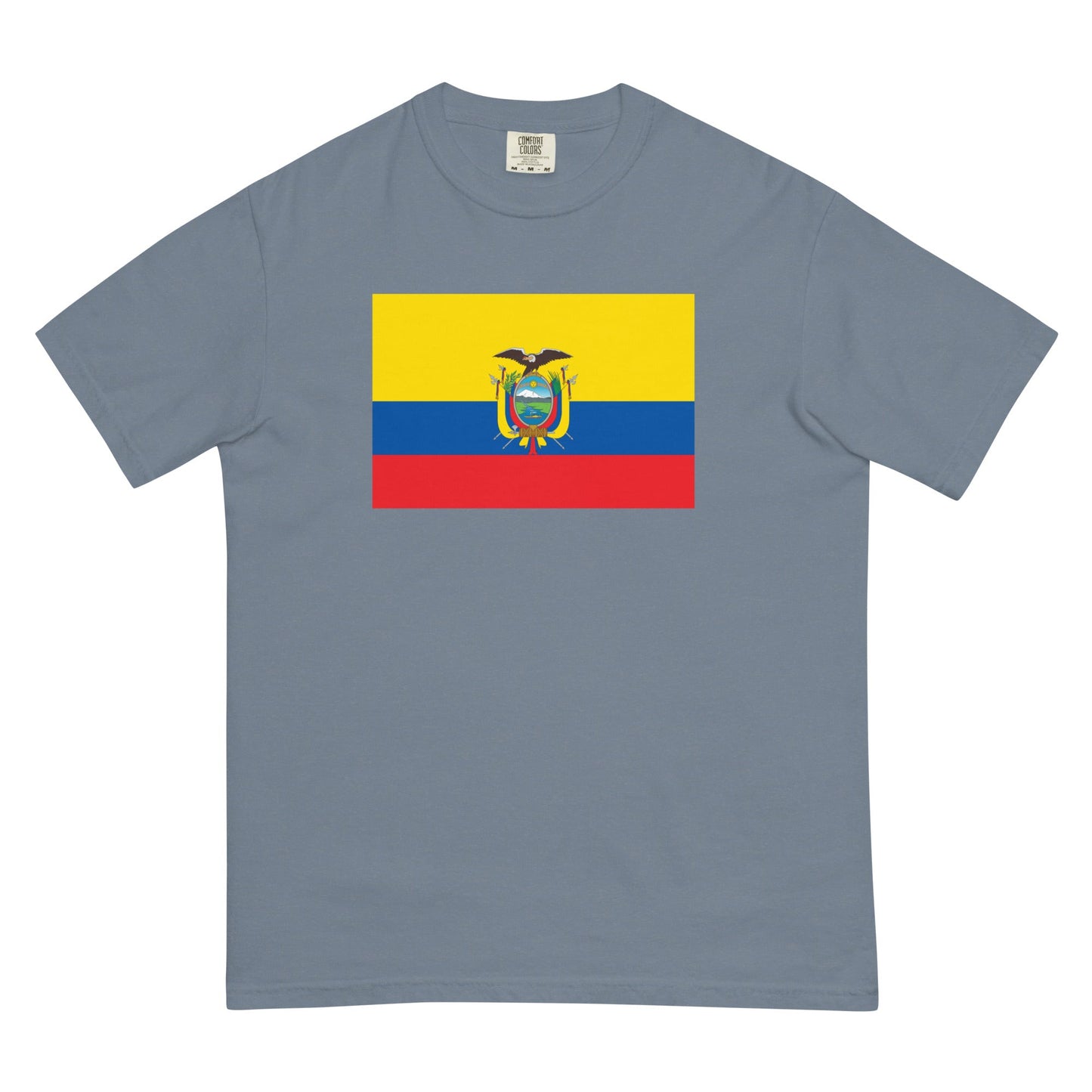 Ecuador heritage shirt, flo blue, size extra large