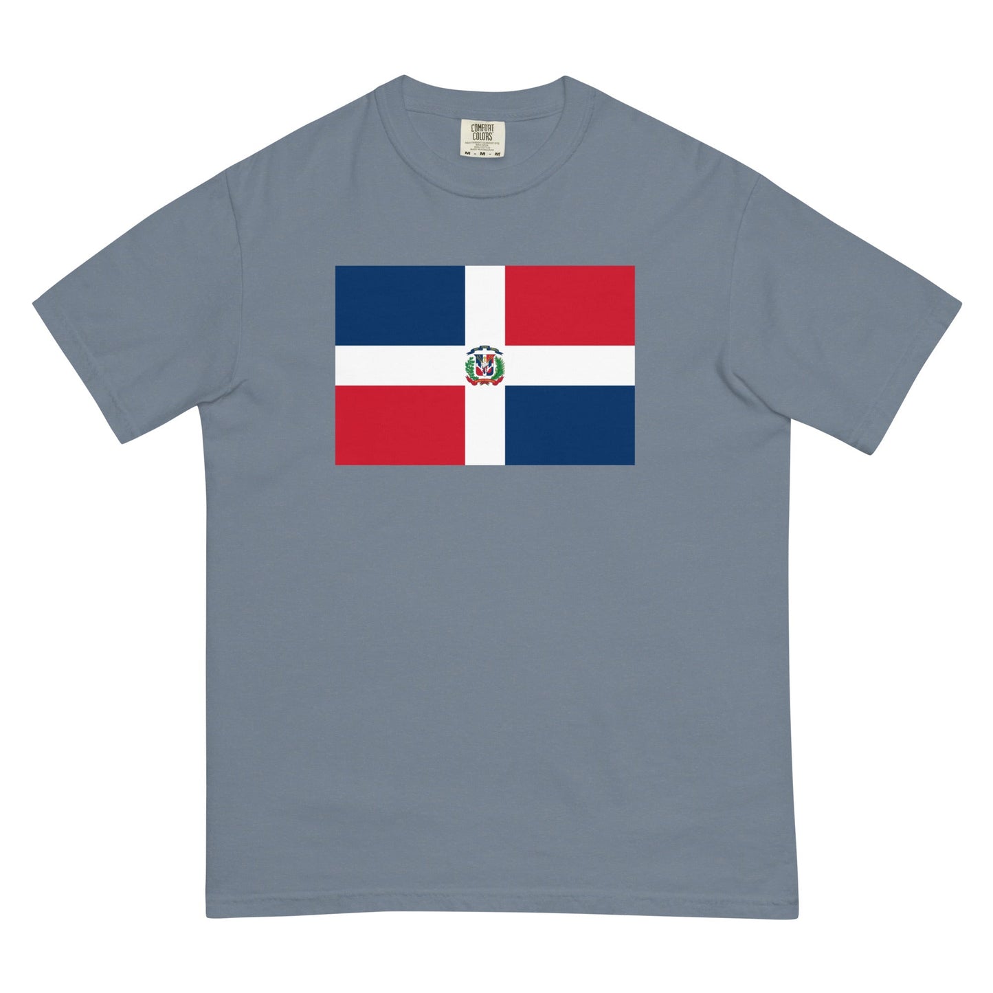 Dominican Republic flag shirt in berry, size small