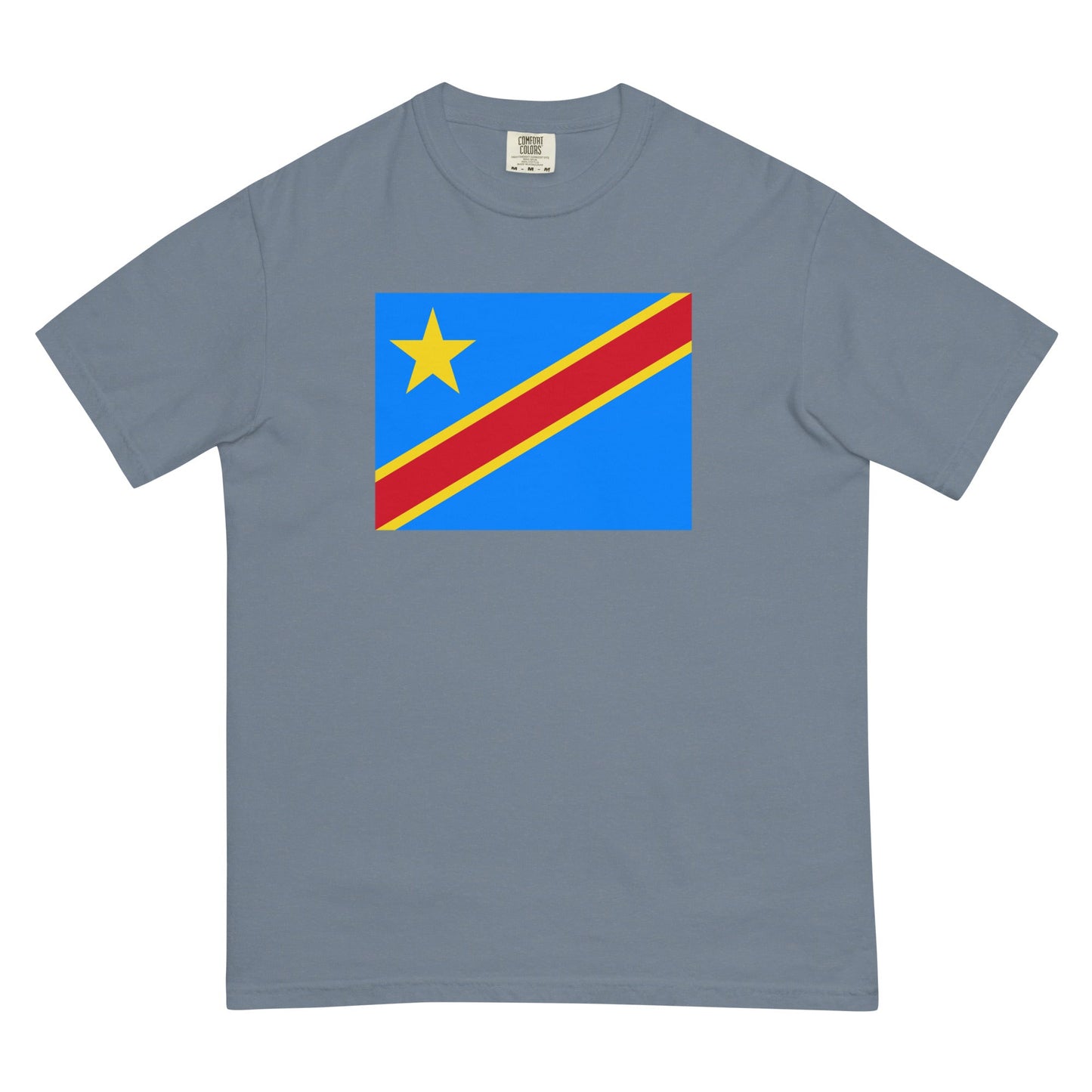 Dominica flag shirt in espresso, size large