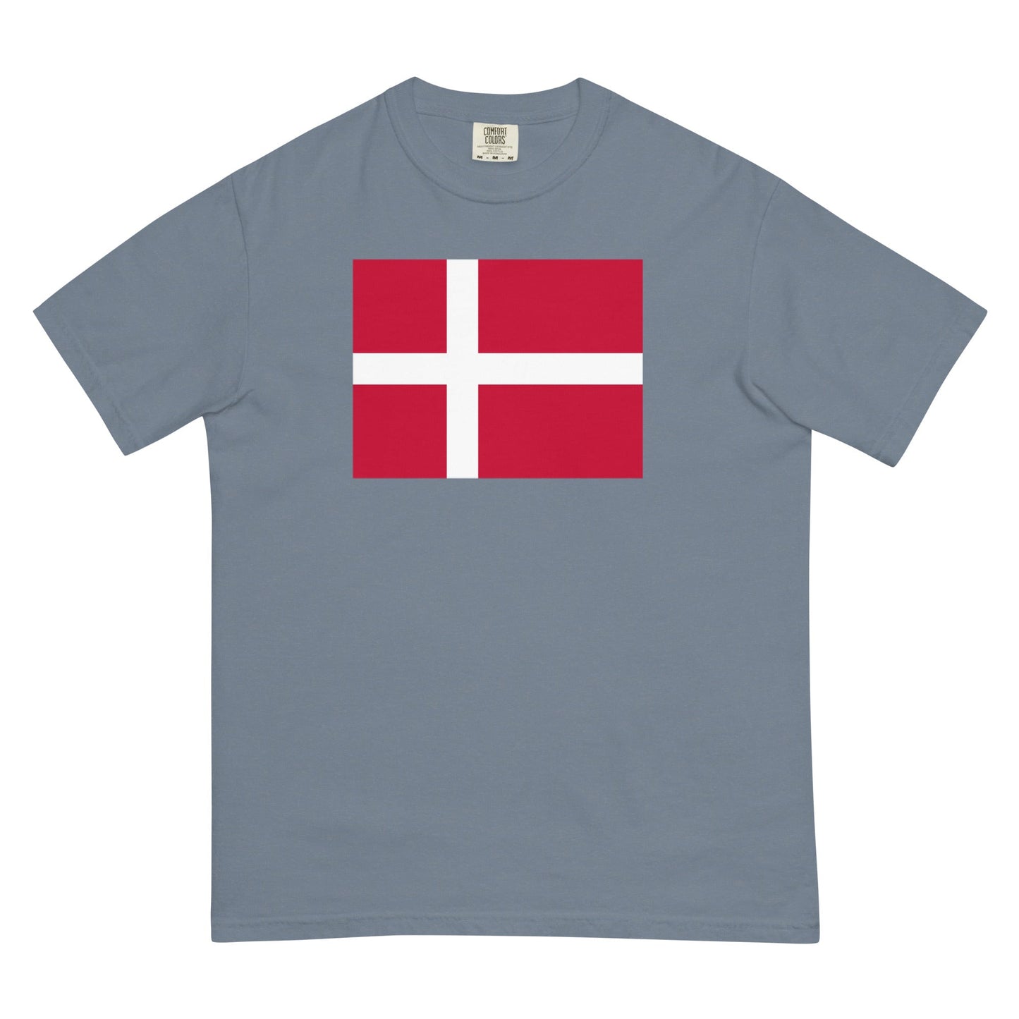 Flag tee representing Denmark in espresso, medium