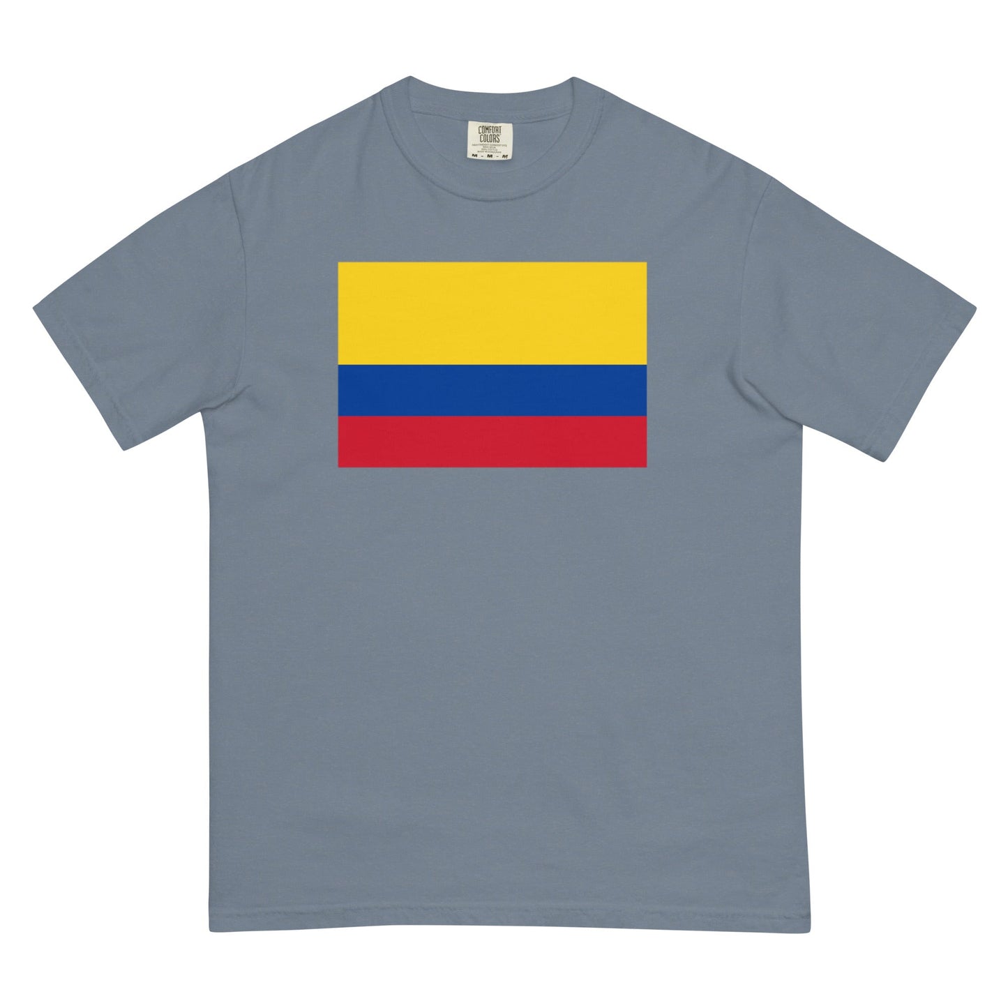 Flag tee representing Colombia in blue spruce, 3X large