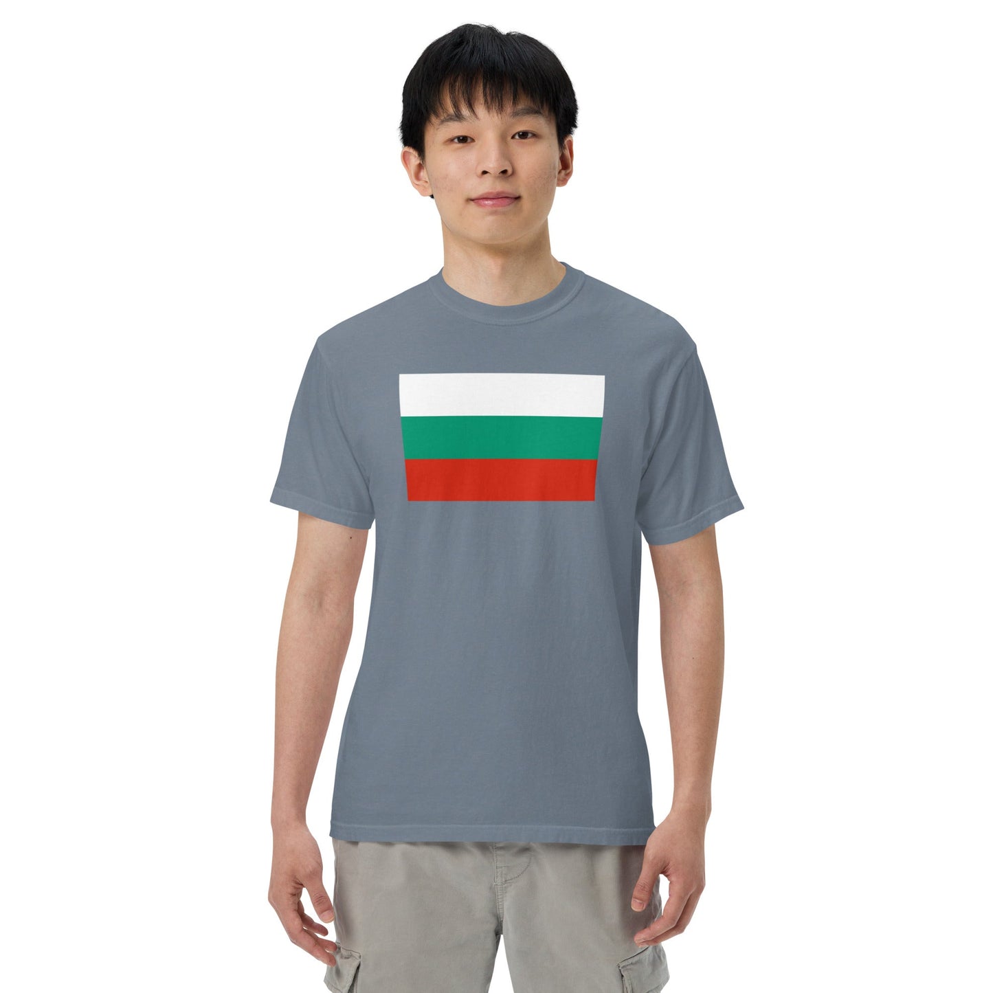 Bulgaria flag shirt in true navy, size medium