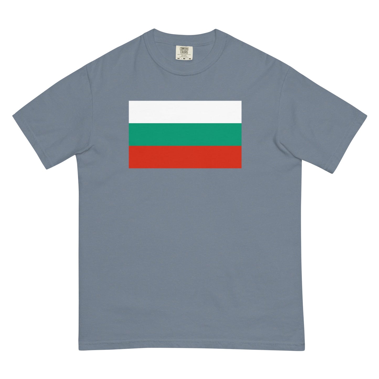 Bulgaria flag shirt in crimson, size small