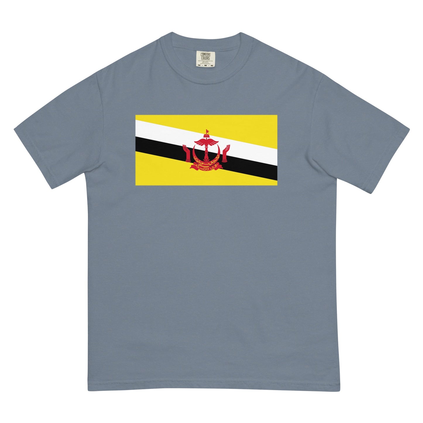 Bold Brunei flag design tee in berry, small