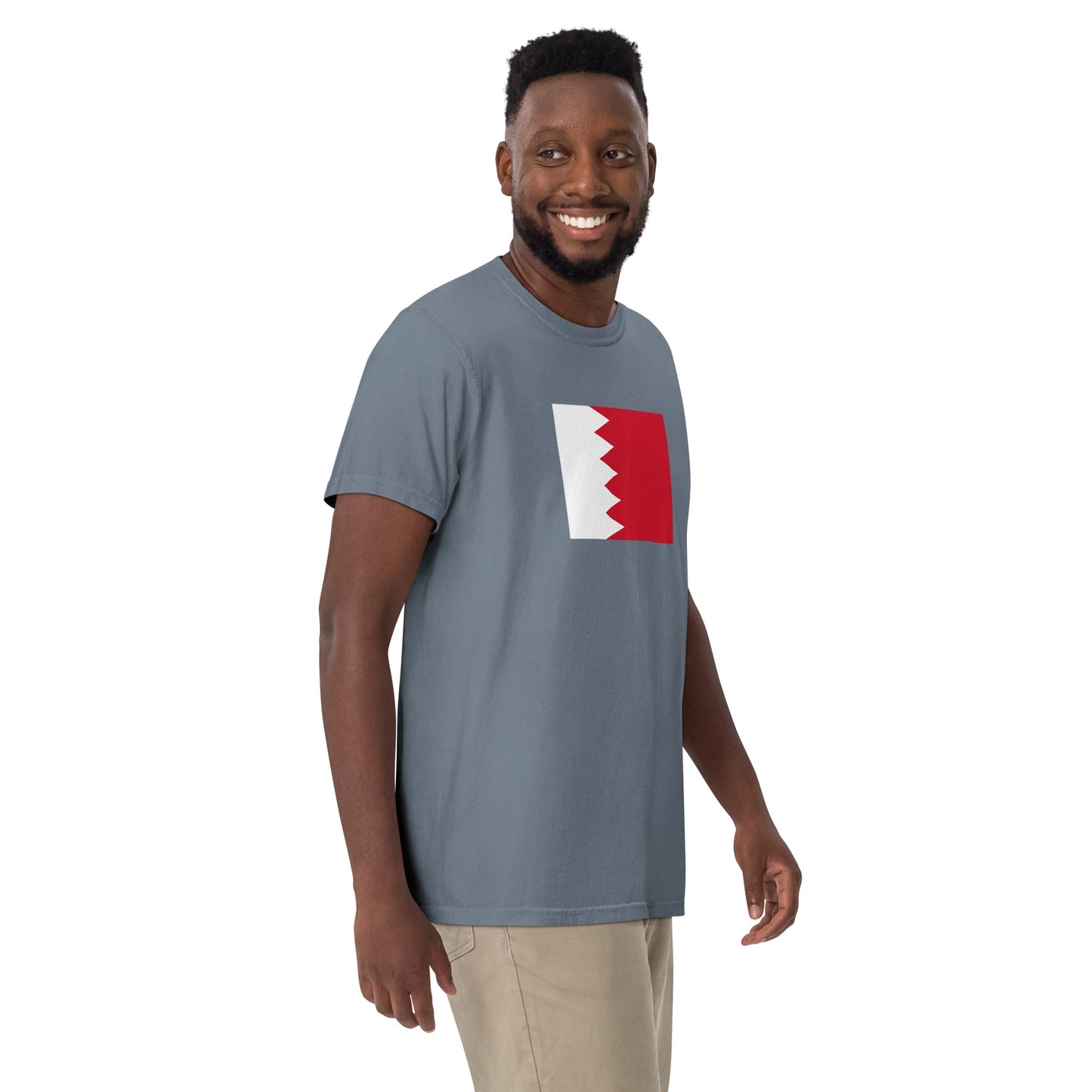 Flag tee representing Bahrain in black, extra large