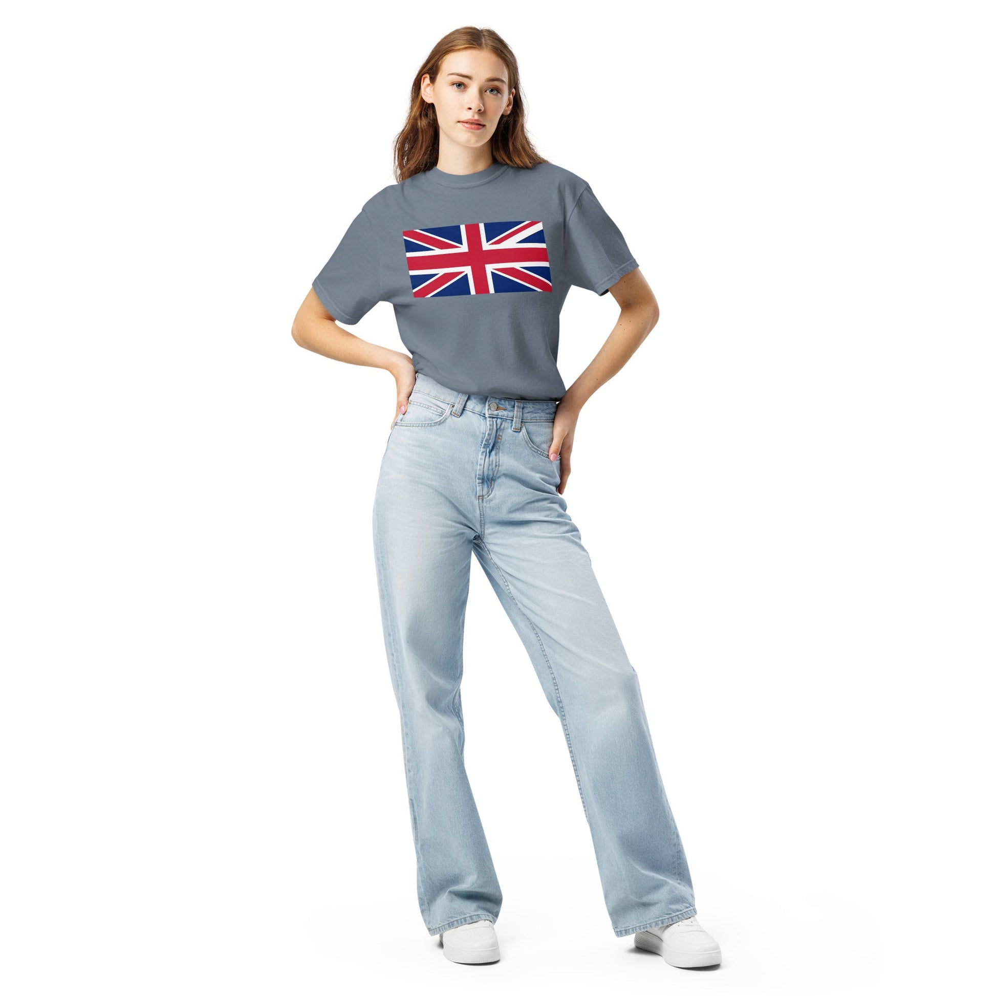 United Kingdom flag shirt in true navy, size small