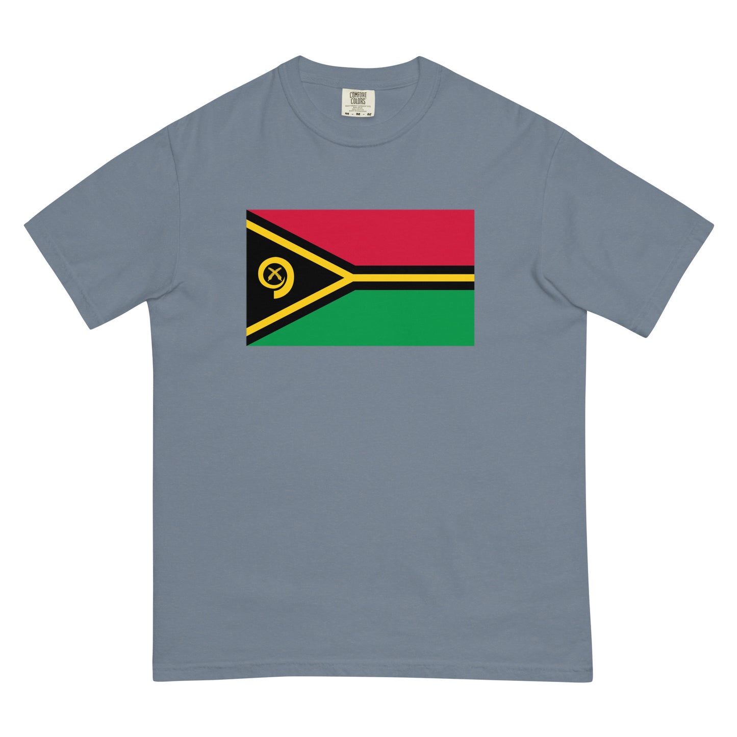 Vanuatu flag shirt in pepper, size large