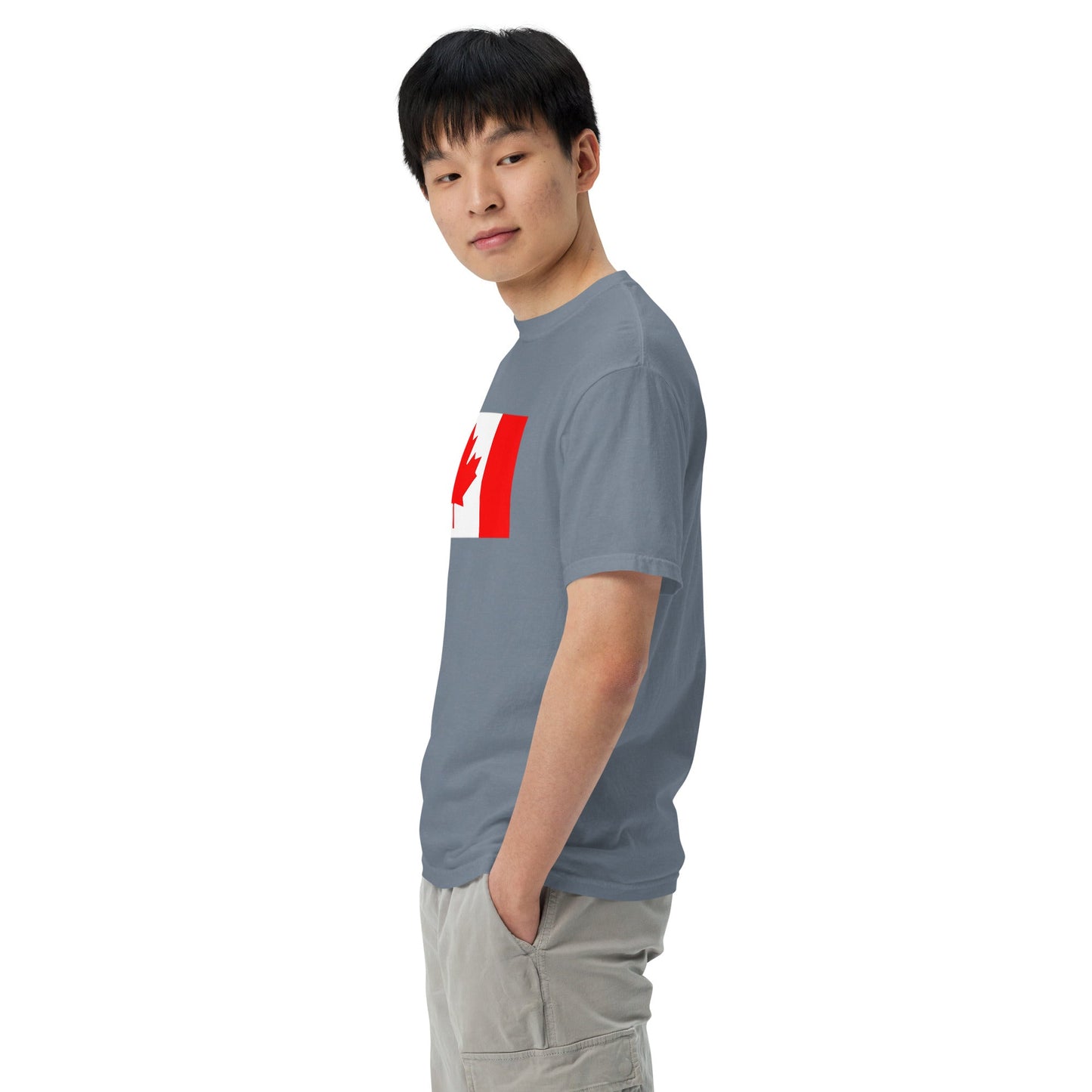 true navy shirt with Canada flag design, 2X large