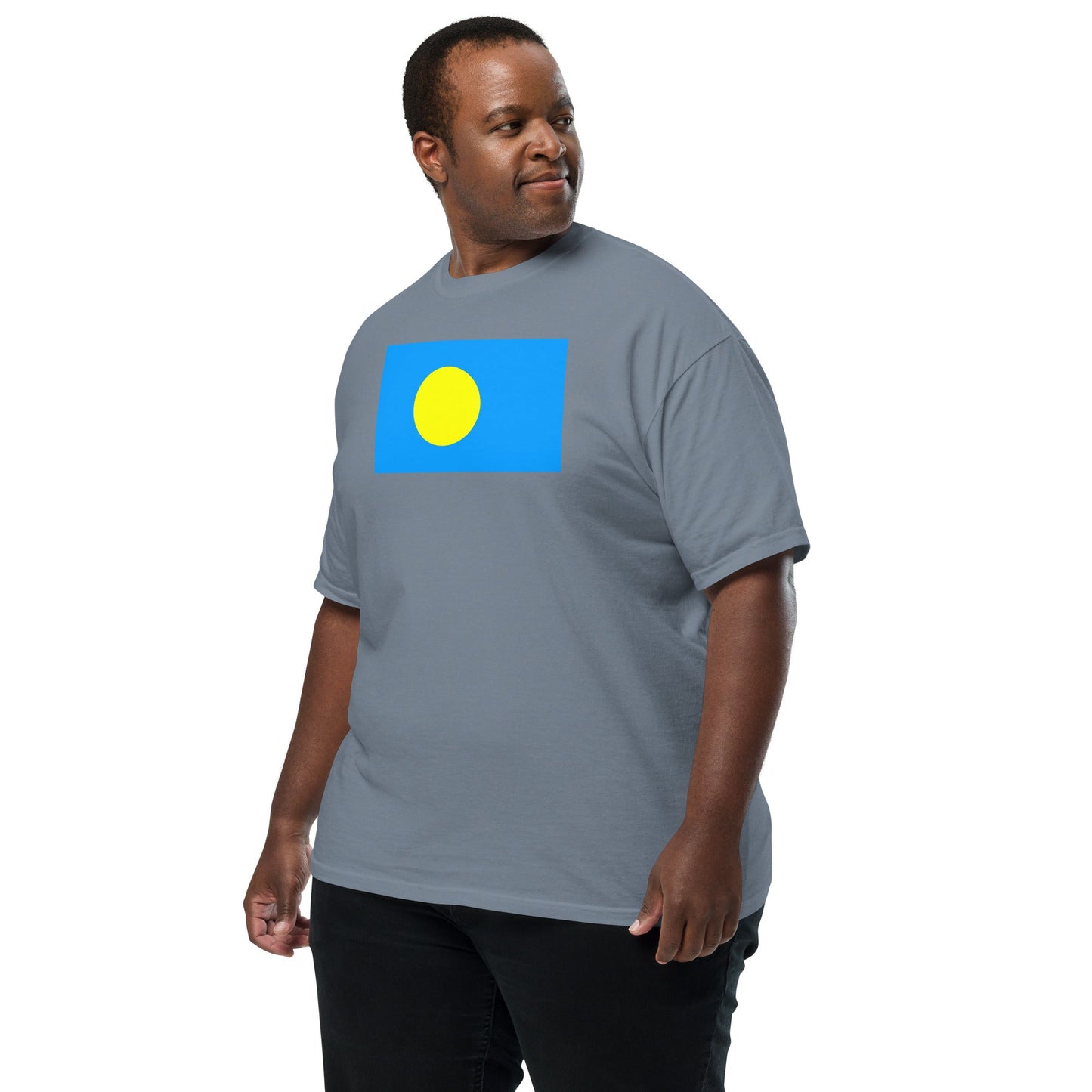 Palau pride shirt in black – unisex, large