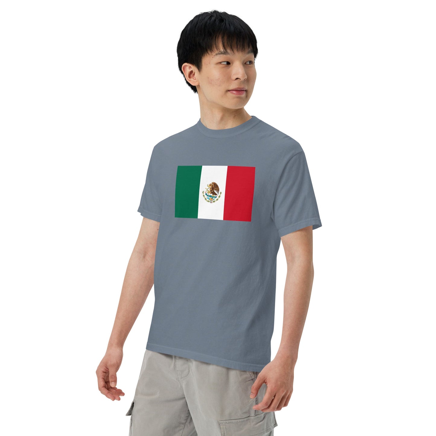 black shirt with Mexico 1 flag design, 3X large