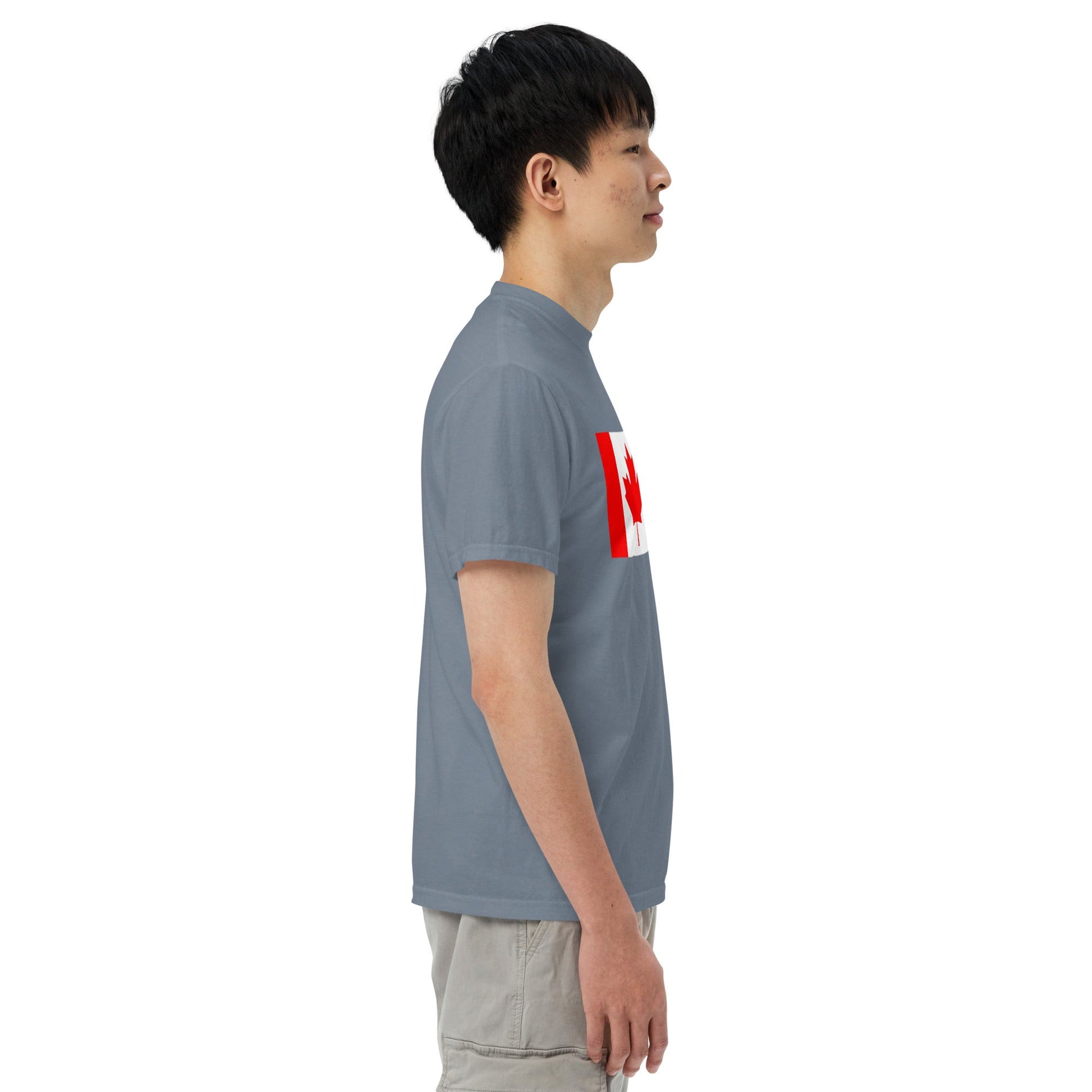 Flag tee representing Canada in true navy, large
