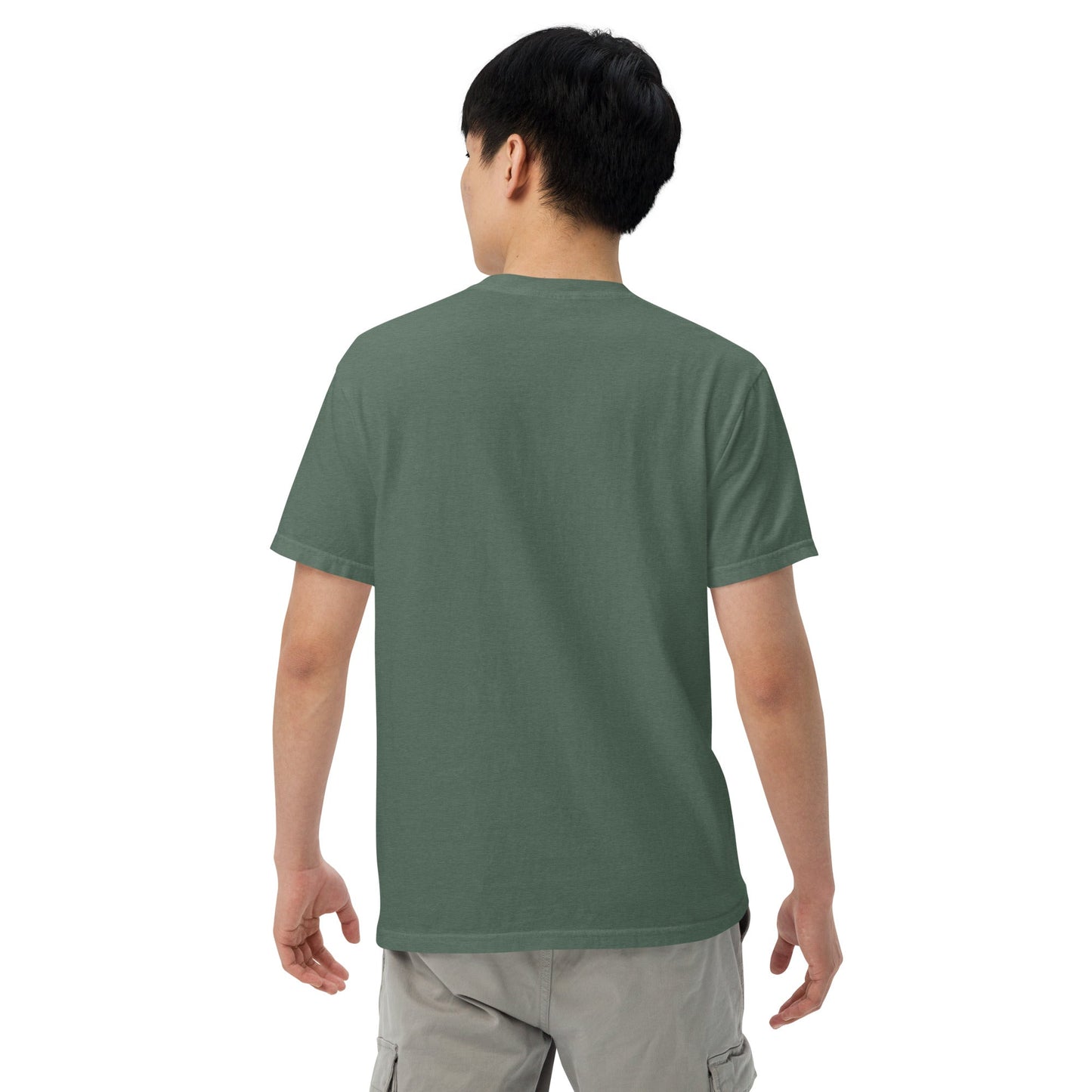 Flat lay of black Guinea flag tee, 4X large size