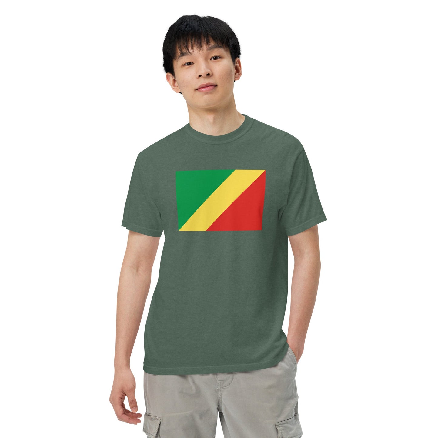 red flag shirt for Congo Congo Brazzaville – size small