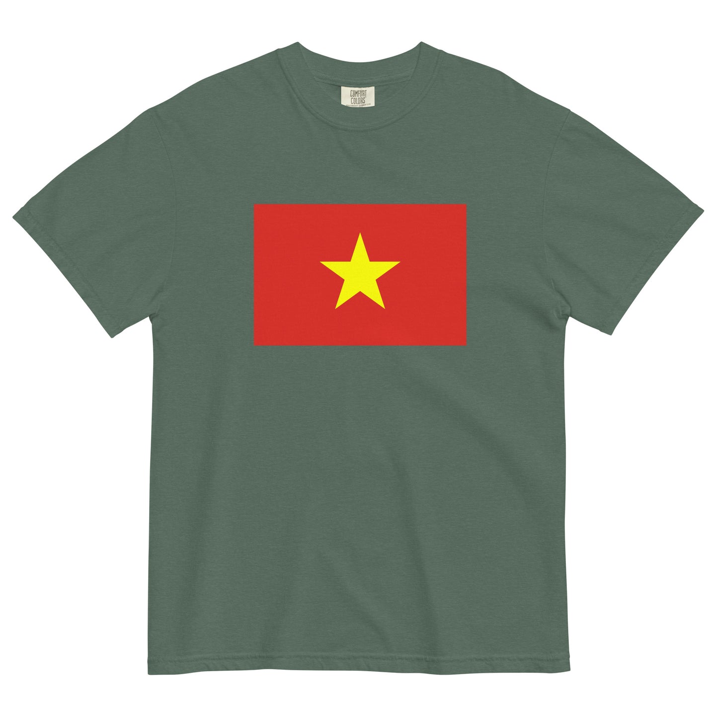 Vietnam flag shirt in black, size 3X large