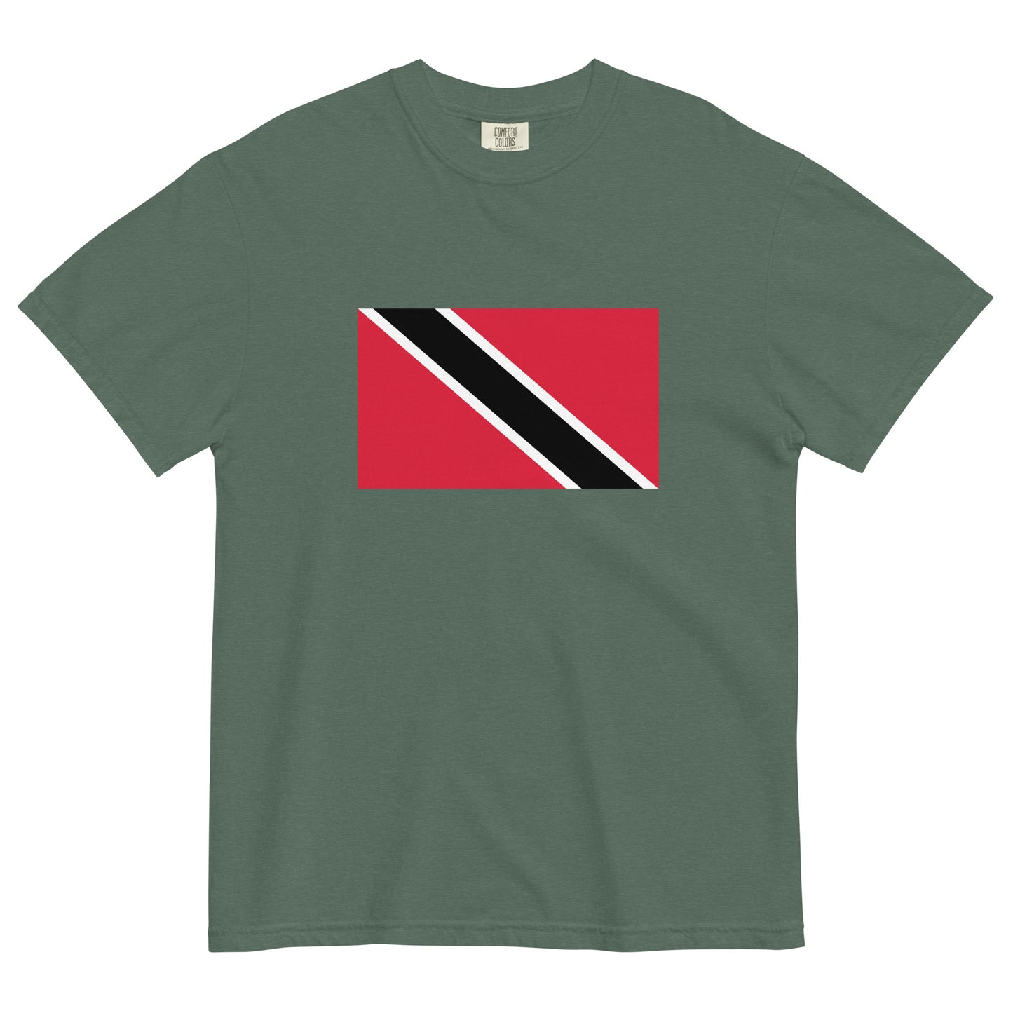 Bold Trinidad flag design tee in true navy, small