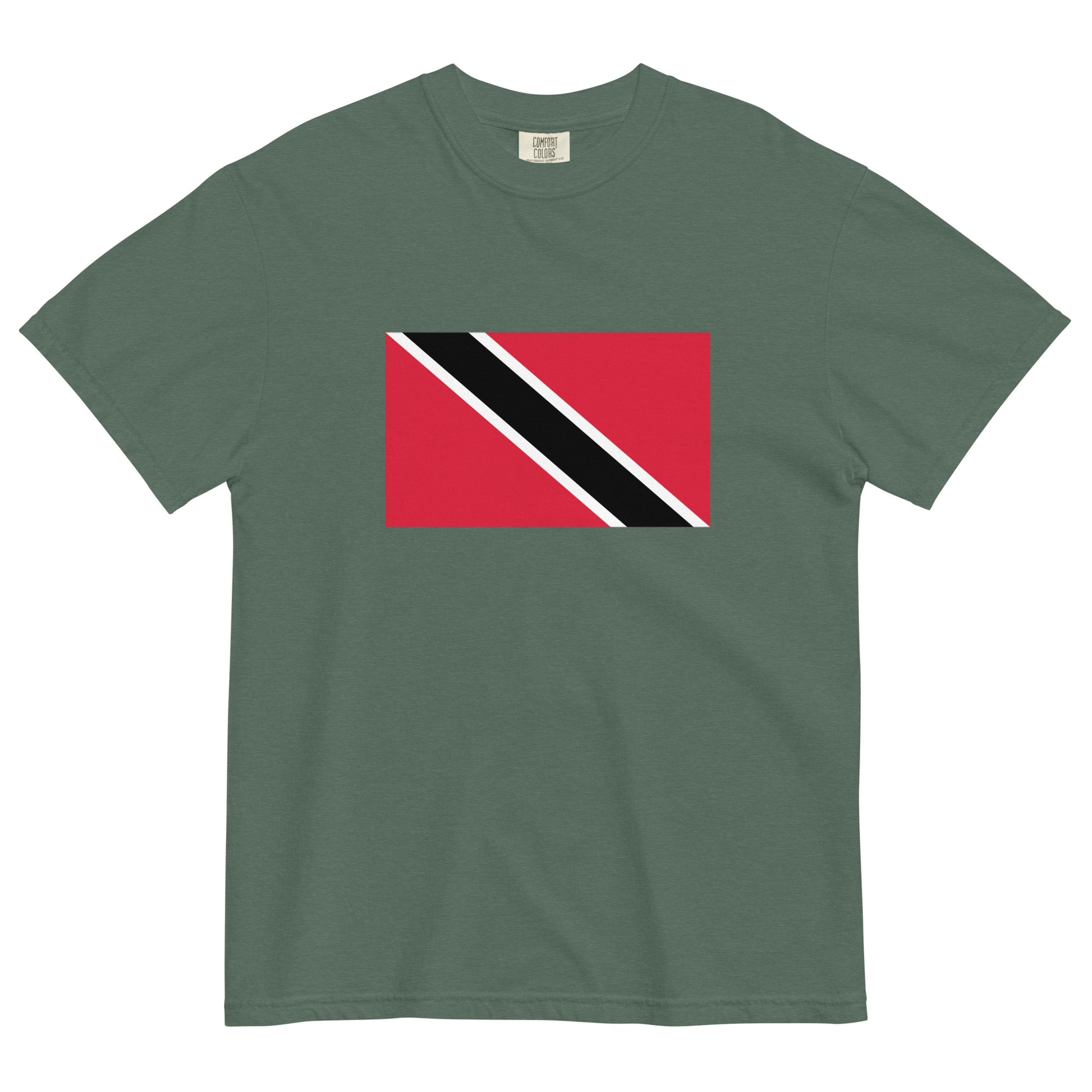 Bold Trinidad flag design tee in true navy, small