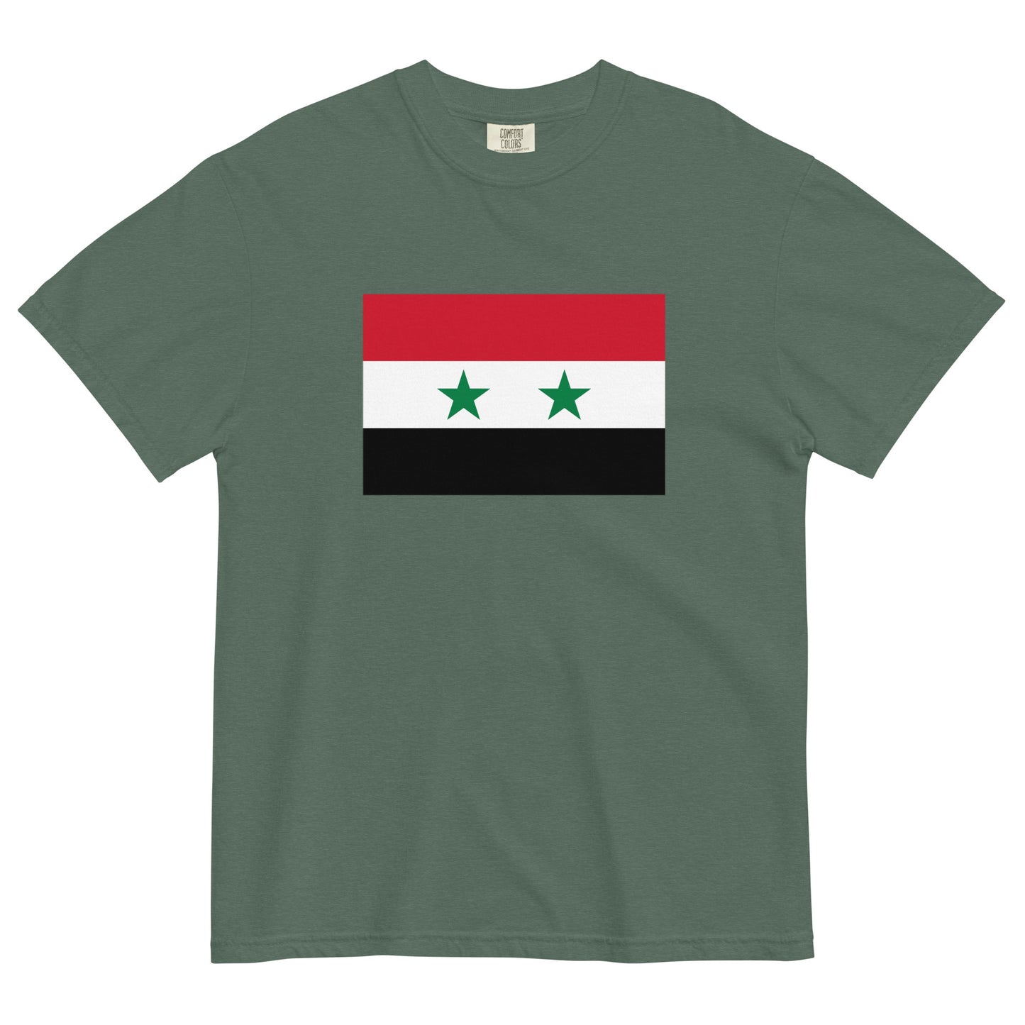 Syria pride shirt in true navy – unisex, medium