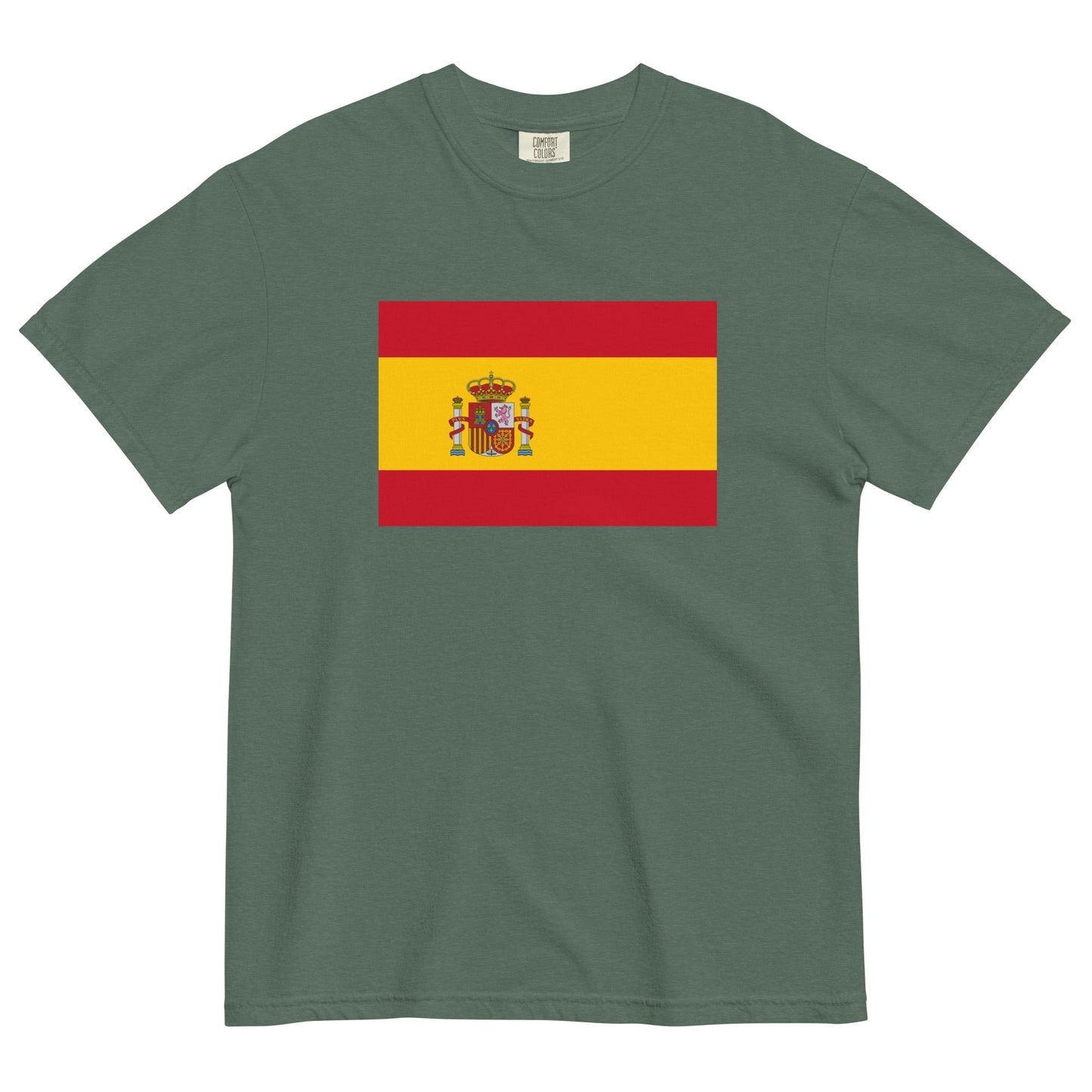 Flag tee representing Spain in brick, 3X large