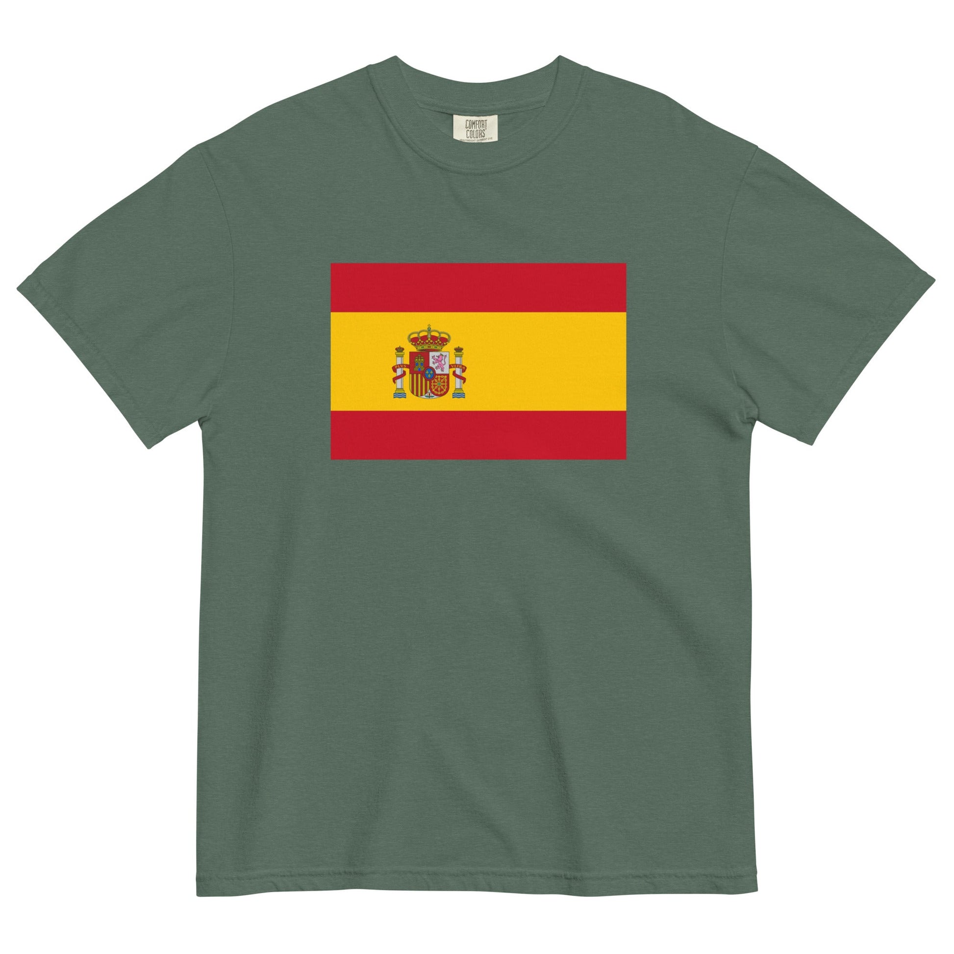 Flag tee representing Spain in brick, 3X large