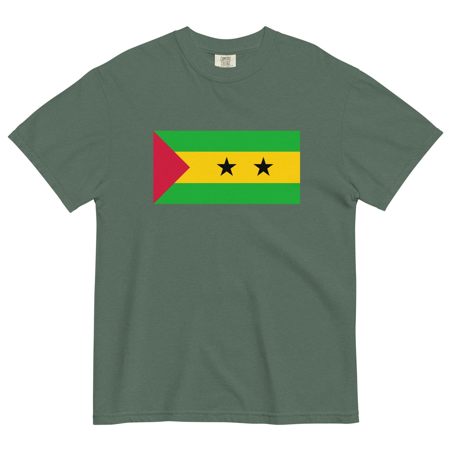 Flat lay of true navy Senegal 1 flag tee, small size