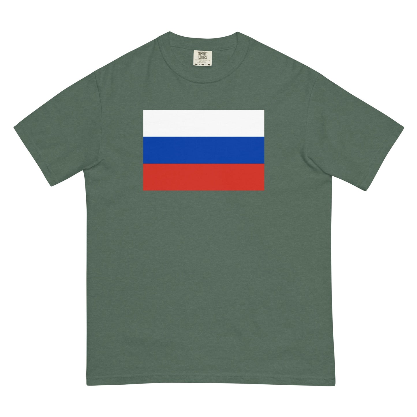Russia pride shirt in true navy – unisex, extra large