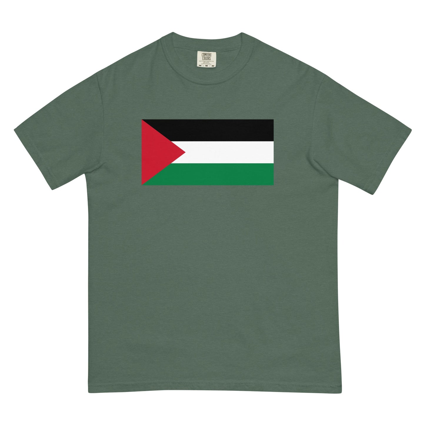 Palestine flag shirt in red, size extra large