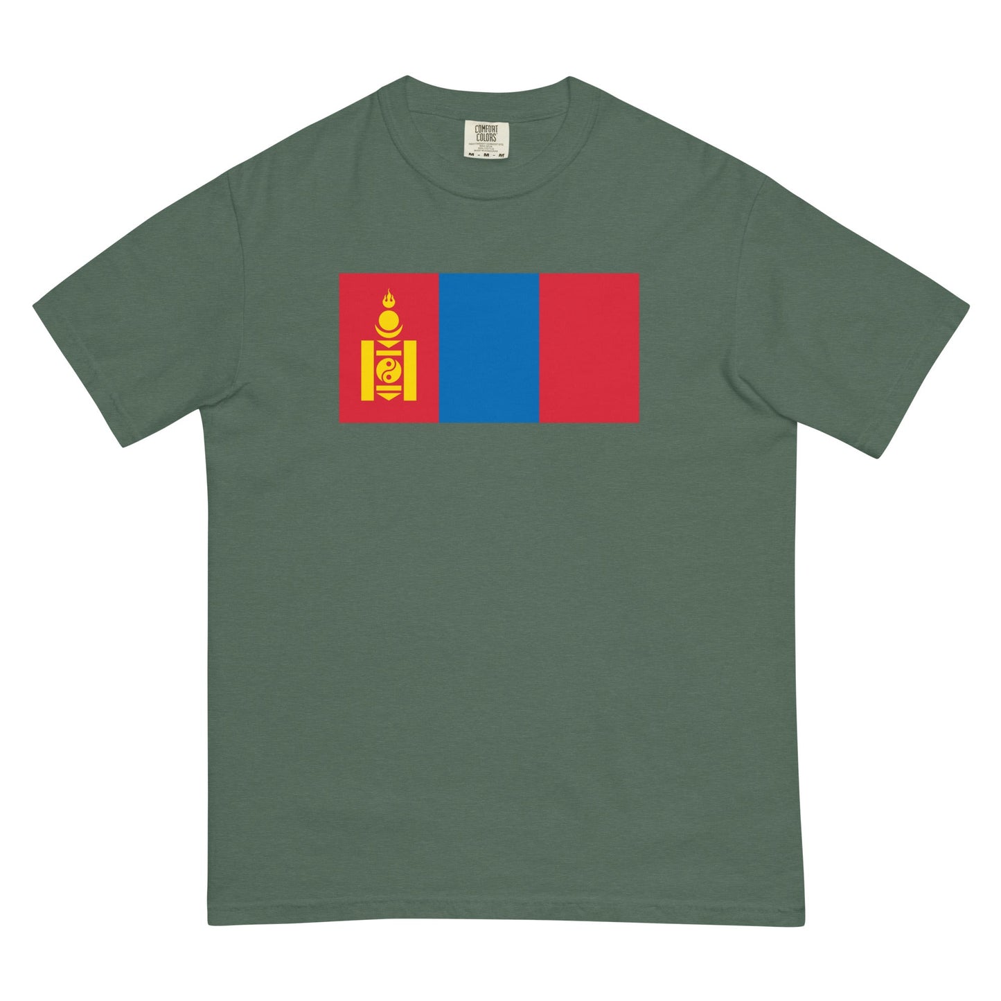 Mongolia heritage shirt, blue spruce, size medium