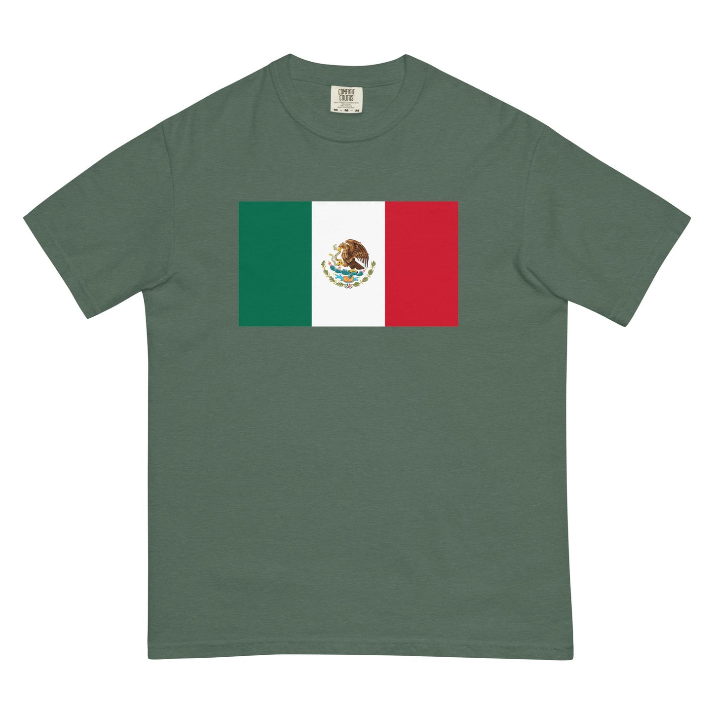 Mexico 1 flag shirt in true navy, size large