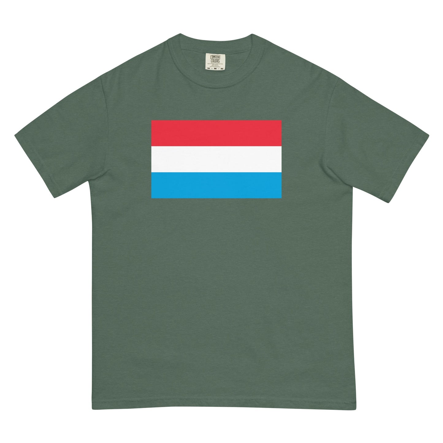 Luxembourg pride shirt in brick – unisex, 3X large
