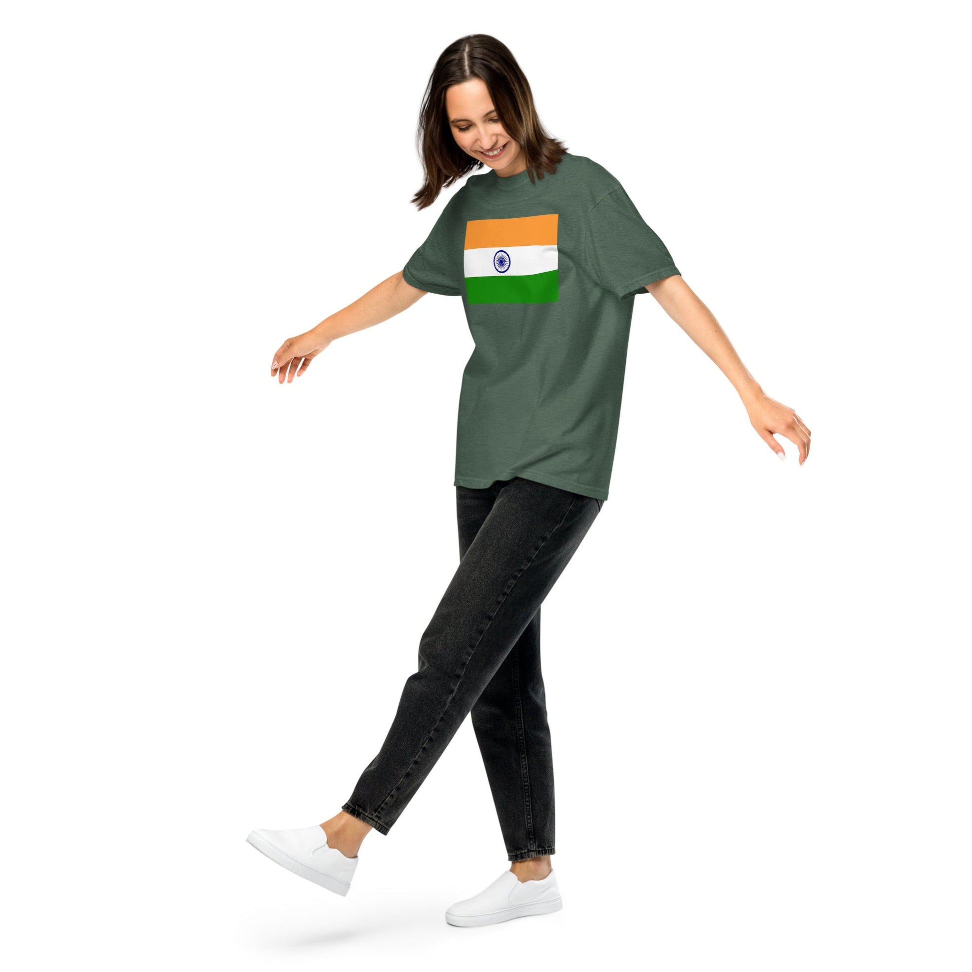 India heritage shirt, black, size medium