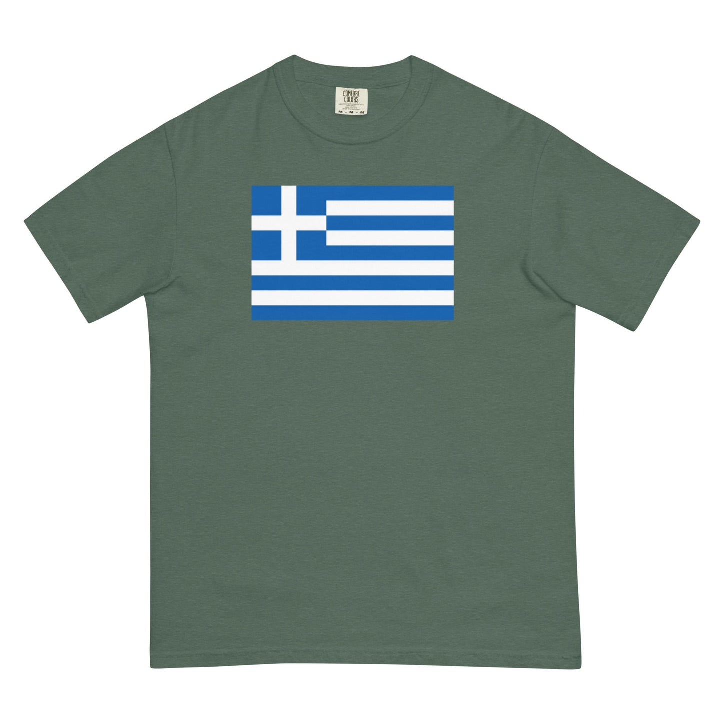 Greece heritage shirt, blue spruce, size large