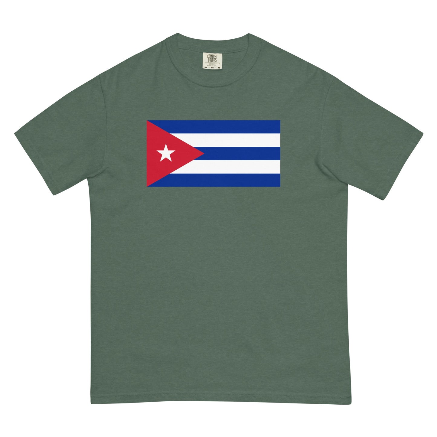 Cuba flag shirt in black, size small