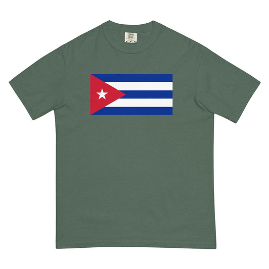 Cuba flag shirt in black, size small