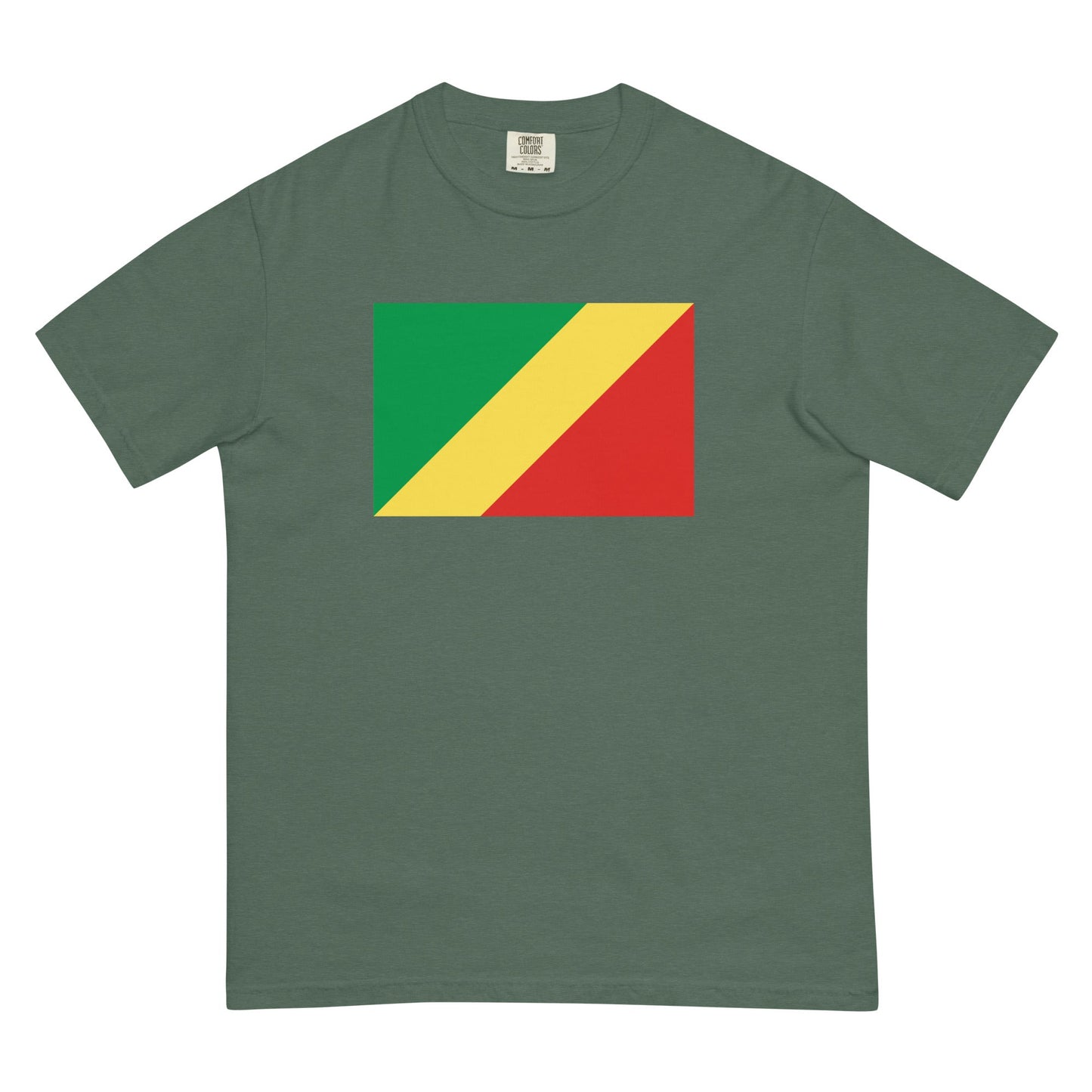 Congo Congo Brazzaville flag shirt in blue spruce, size 2X large