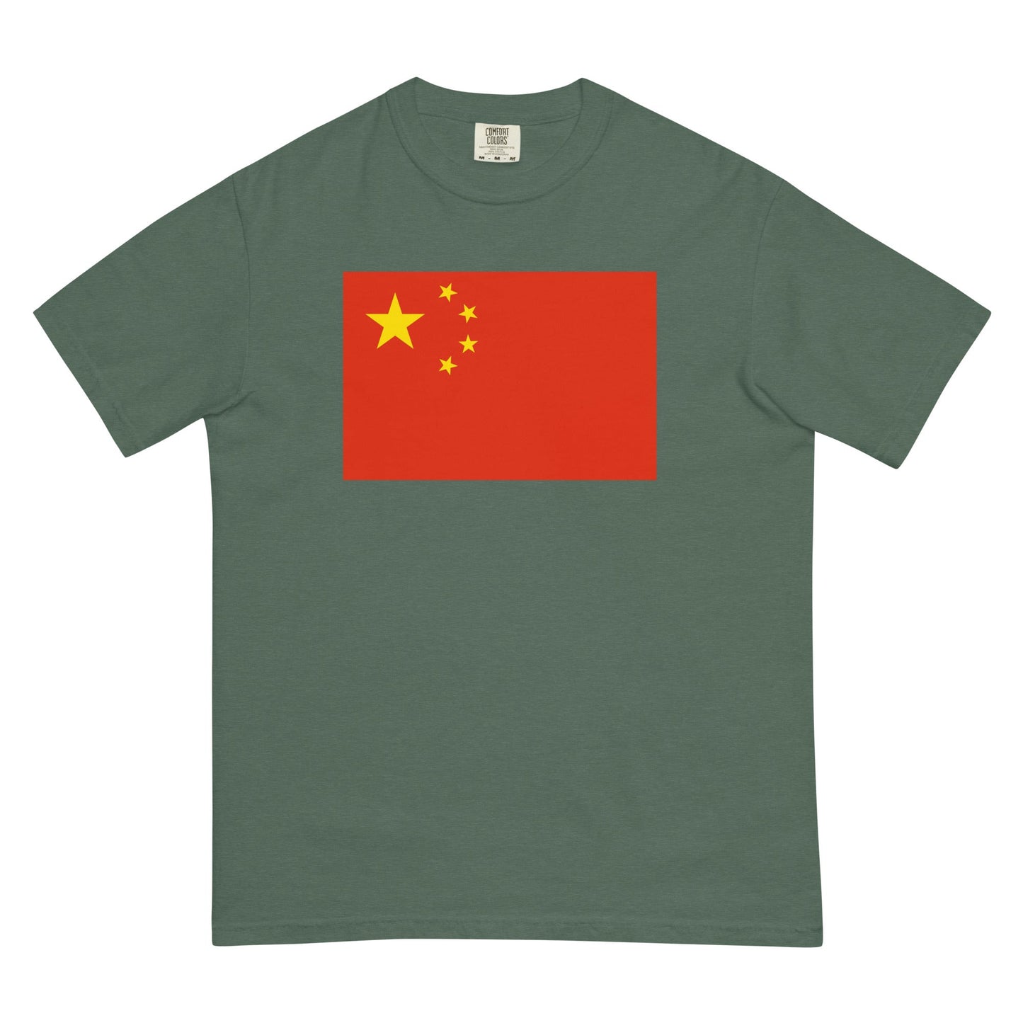 China flag shirt in crimson, size 4X large