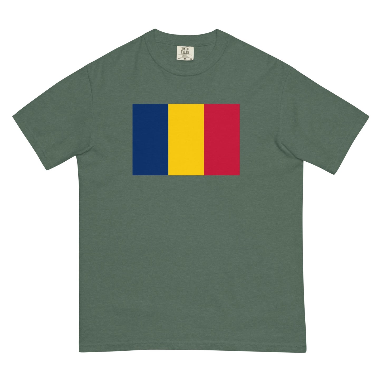 Chad pride shirt in blue spruce – unisex, 3X large