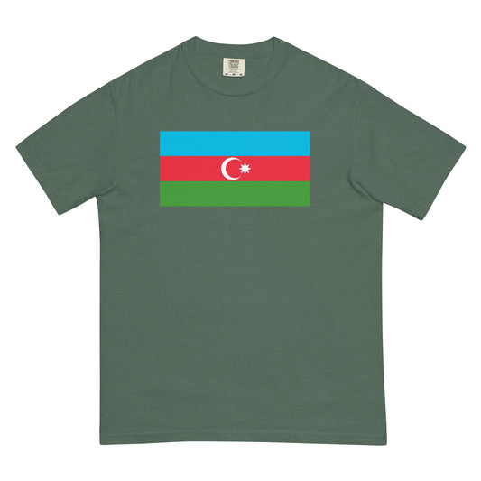black shirt with Azerbaijan flag design, small