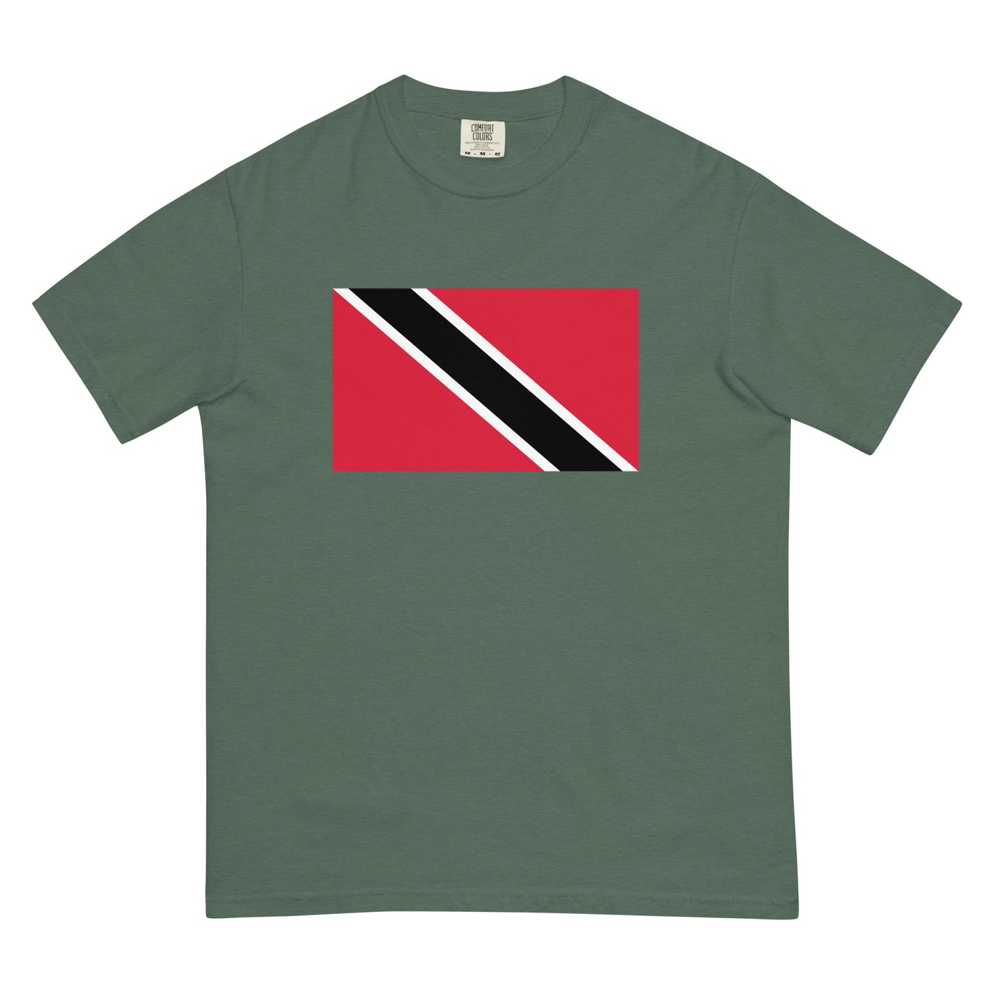 Trinidad pride shirt in washed denim – unisex, medium