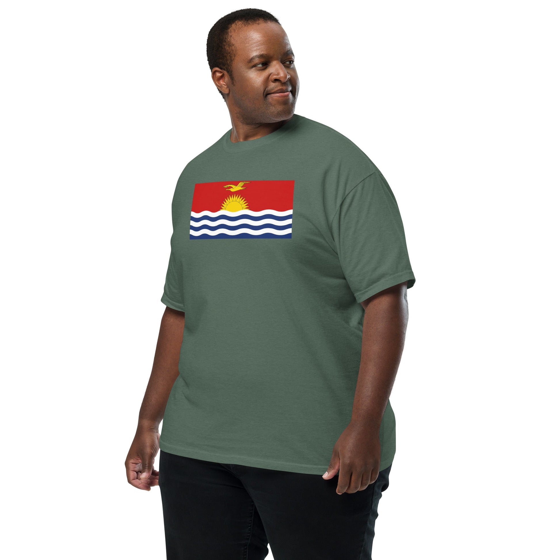 Flag tee representing Kosovo in black, extra large