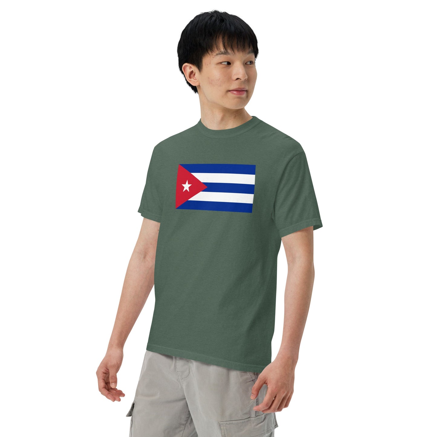 Cuba pride shirt in red – unisex, medium